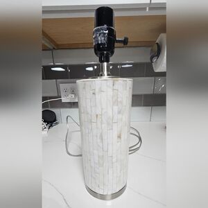 Elegant White Table Lamp 13"